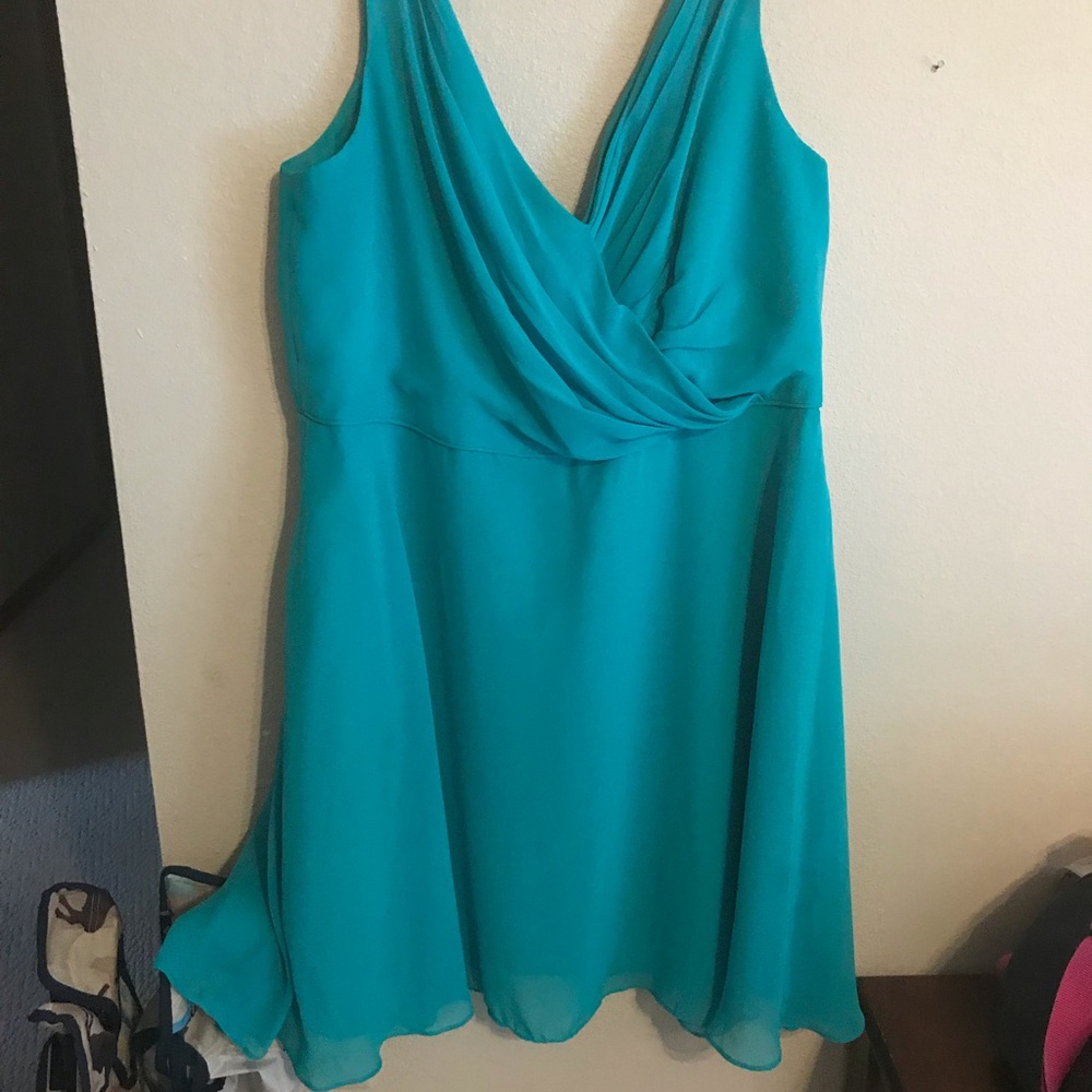 Knee length Alfred Angelo Gown.